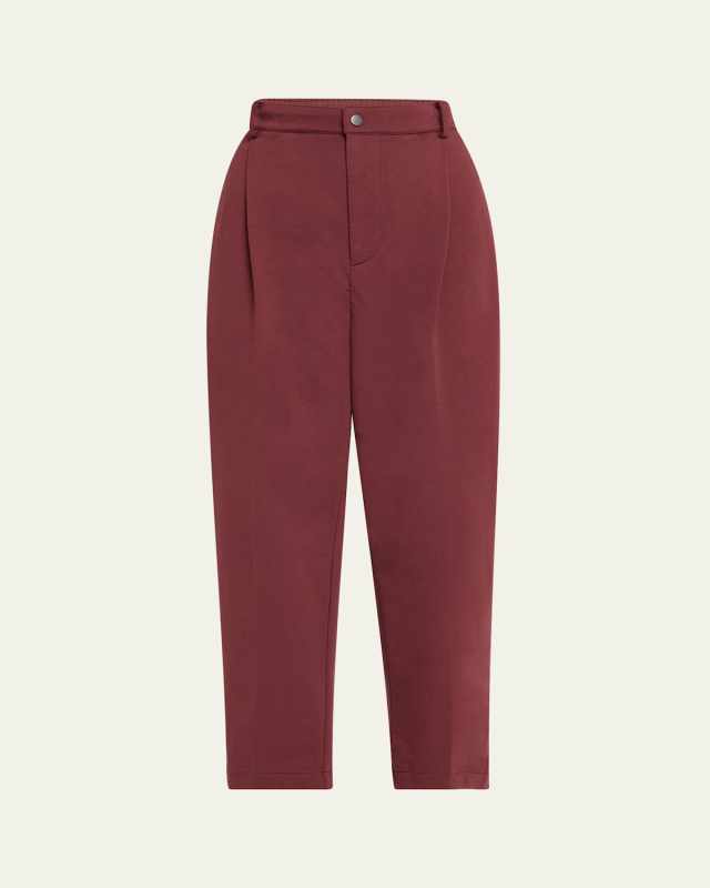 Cropped Light Fleece Travel Pants